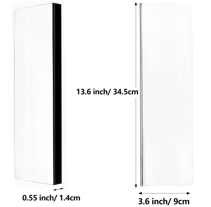 Yocoolfun 2 Pcs Large Computer Monitor Memo Board for No Edge Monitors 13.6 X 3.6 Inch Monitor Sticky Note Holder Computer Monitor Message Board for Frameless Monitors - Image 4